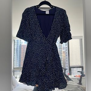Princess Polly Polka Dot Wrap Dress